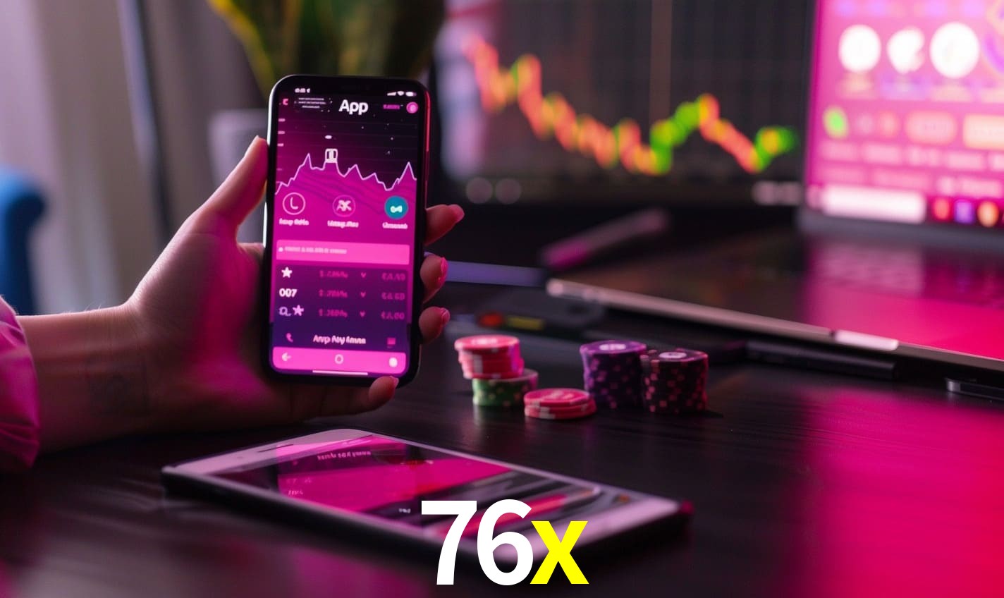 Comparação APP mobile vs versão web da 76x